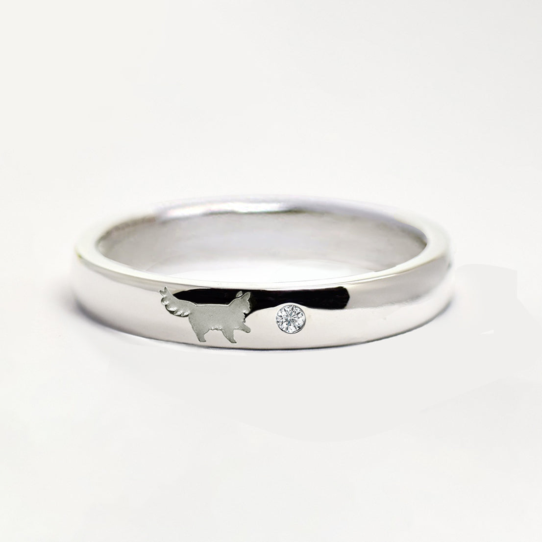 長毛猫 タッチポーズ リング