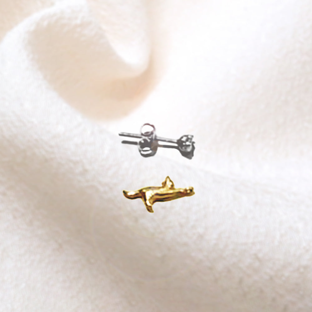 猫とお出かけピアス （片耳ピアス）