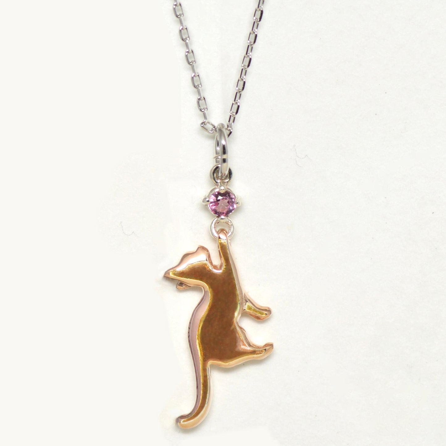 猫とお出かけネックレス