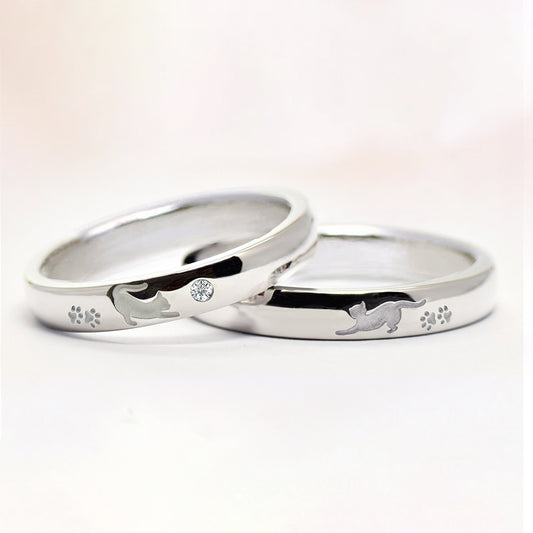 伸びする猫のペアリング