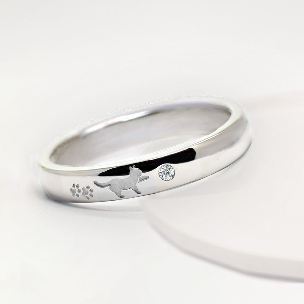 猫 タッチポーズ リング