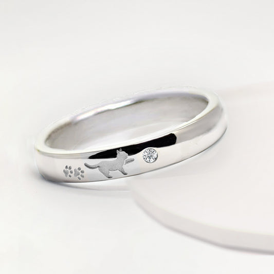 猫 タッチポーズ リング