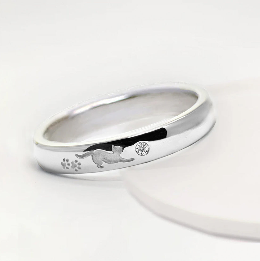 猫 のびポーズ３ リング