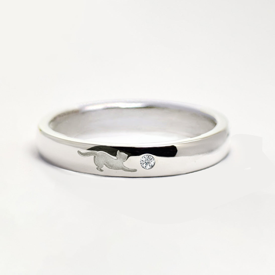 猫 のびポーズ３ リング