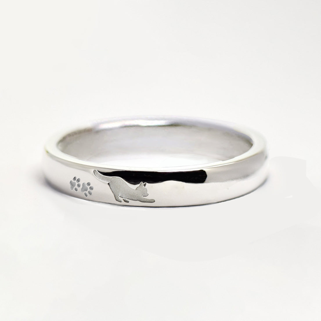 猫 のびポーズ１ リング