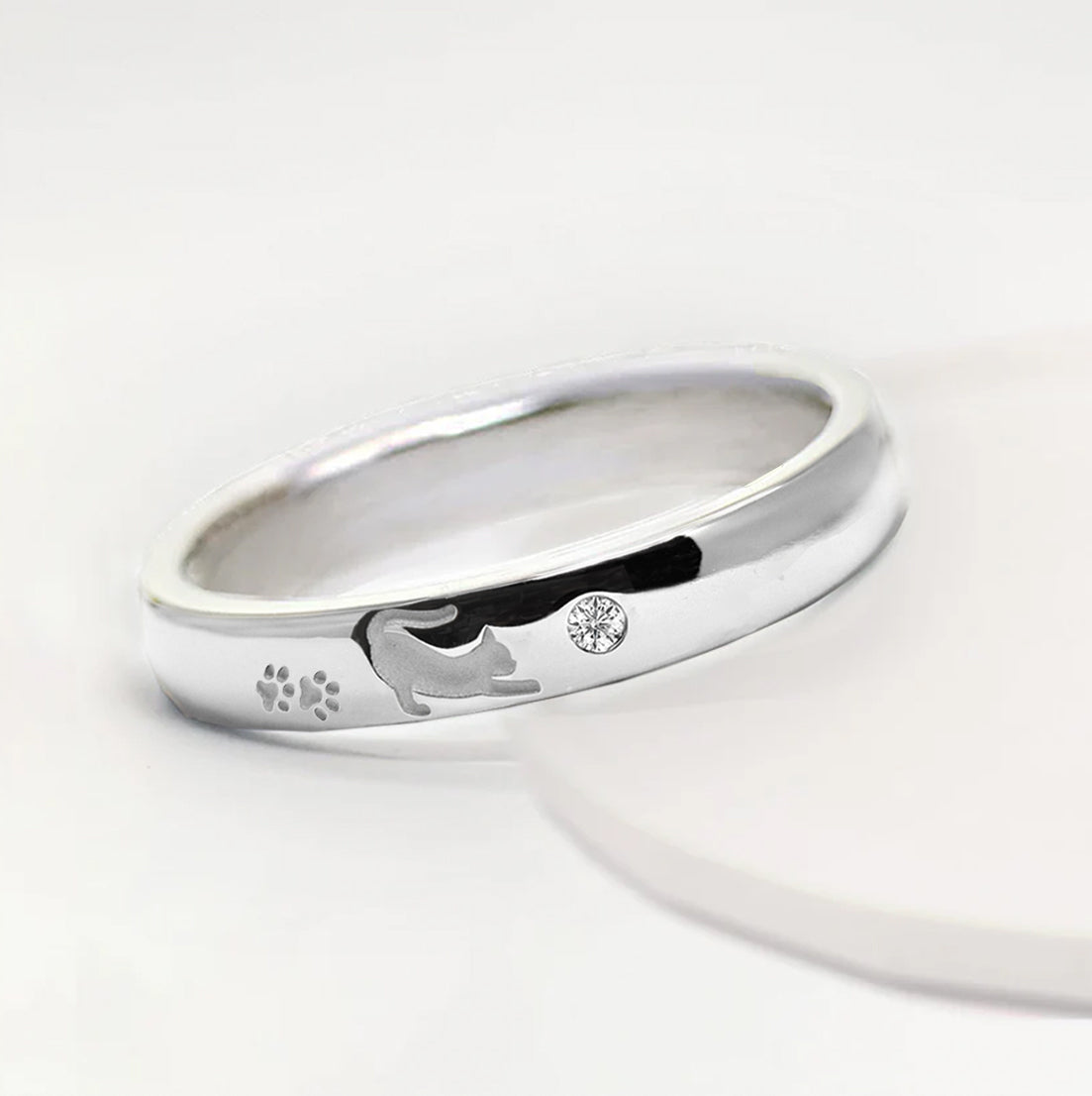 猫 のびポーズ２ リング