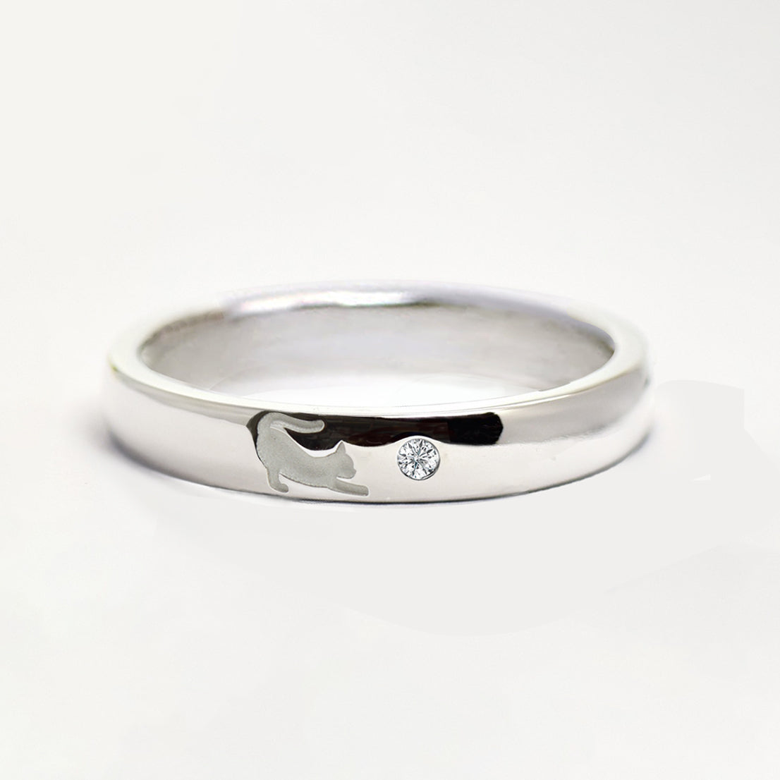 猫 のびポーズ２ リング