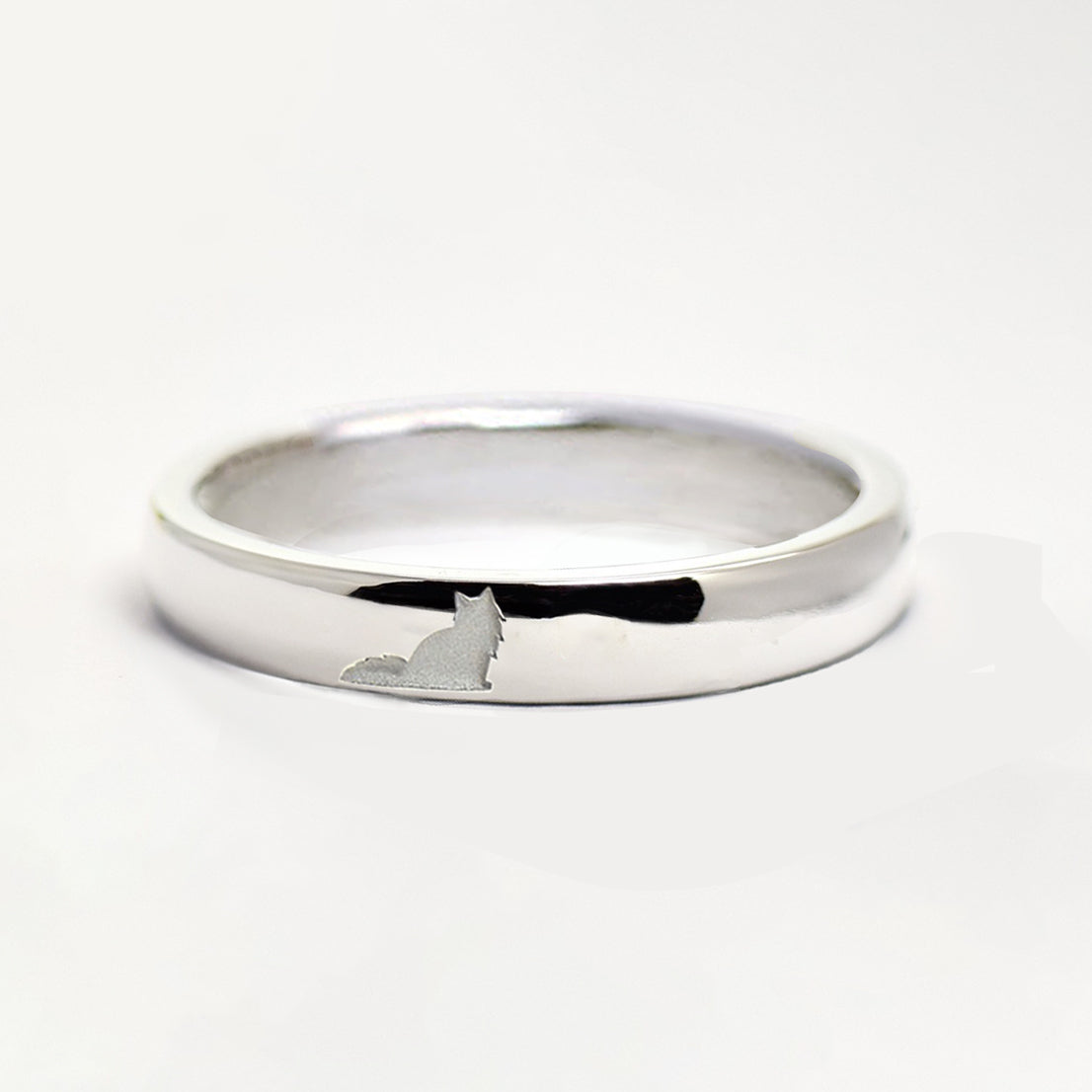 長毛猫 お座りポーズ リング