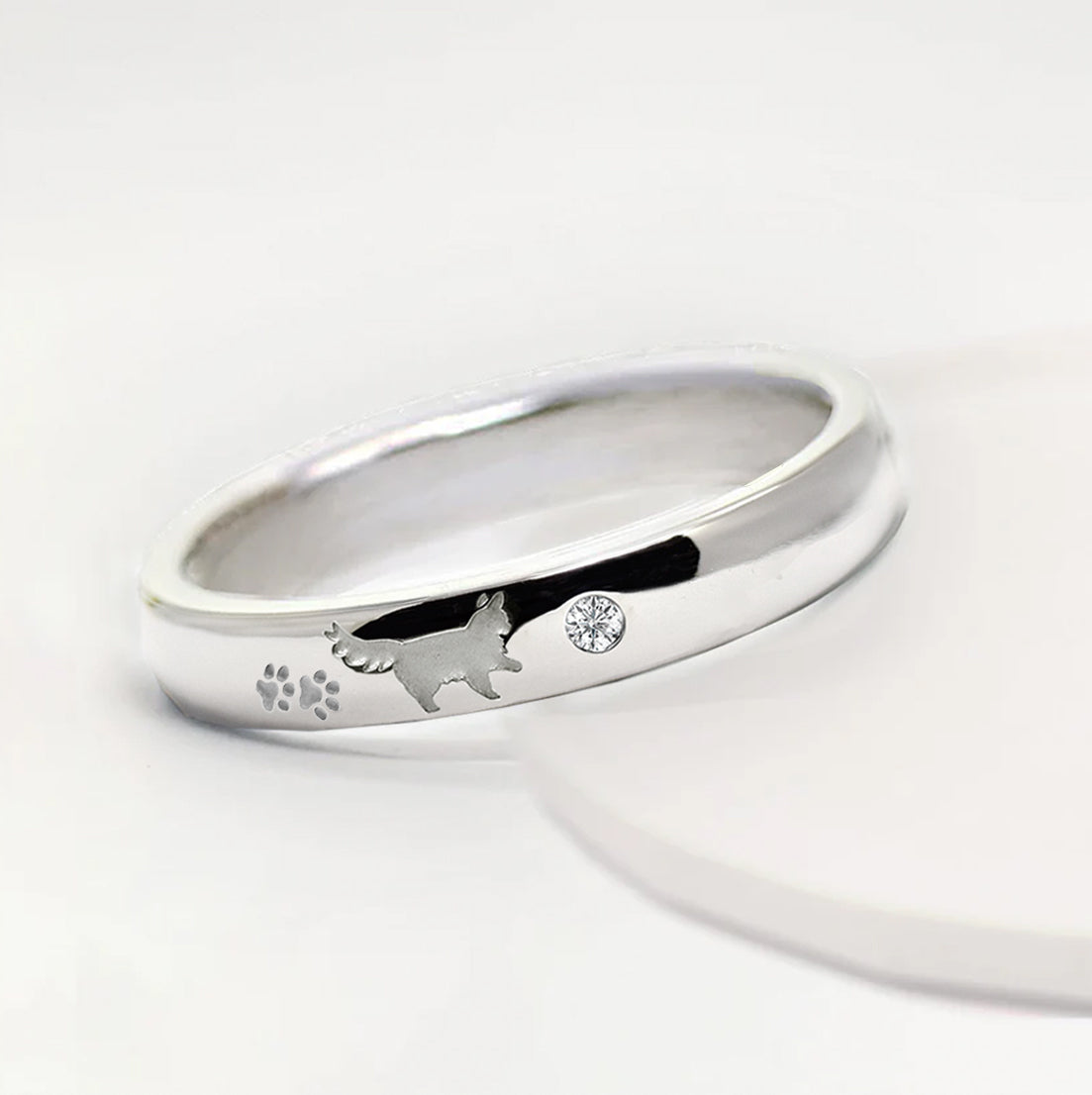 長毛猫 タッチポーズ リング