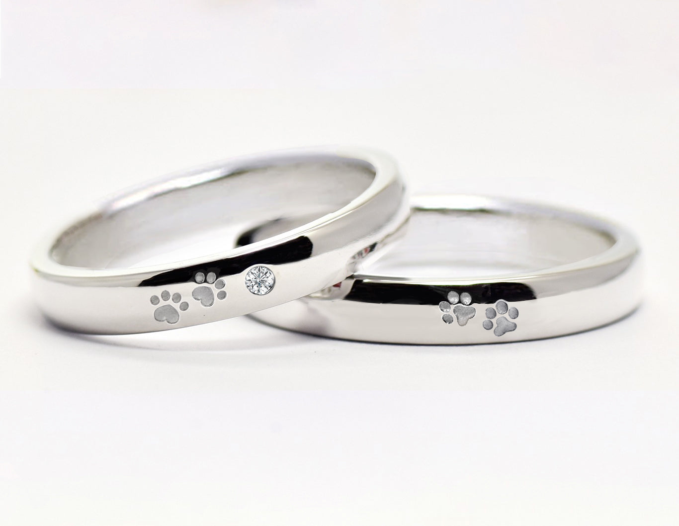 肉球に想いをこめるペアリング