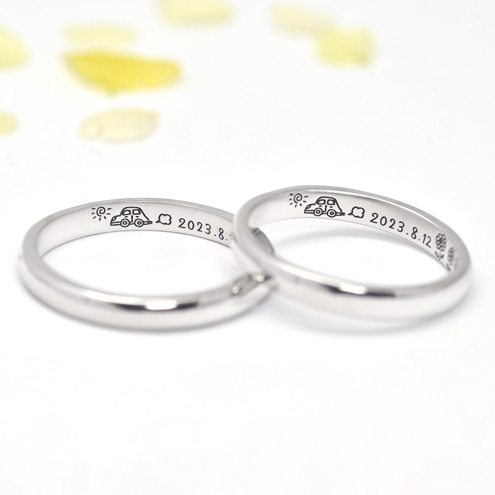 手描き【Cタイプ】イラスト＋直筆文字