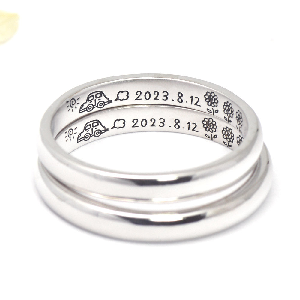 手描き【Cタイプ】イラスト＋直筆文字